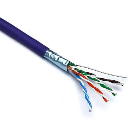 100 217 Excel Solid Cat5e Cable F UTP LSOH Euroclass Dca 305 M Box Violet