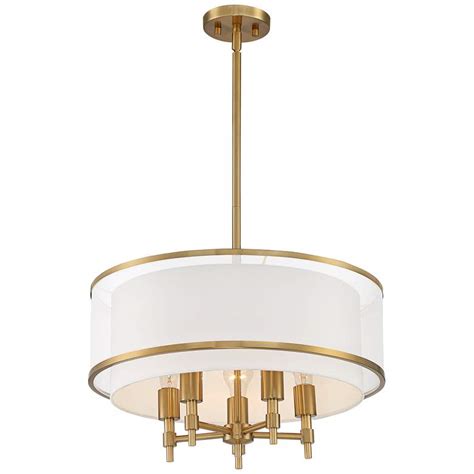 Desirae 21 1 4 Wide Warm Antique Brass 5 Light Pendant Light Modern Rugs And Decor