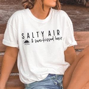 Vacation Svg Png Summer Svg Salty Air And Sun Kissed Hair Svg Beach