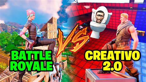 Fortnite Battle Royale Vs Fortnite Creativo Youtube