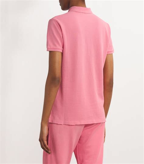 Womens Polo Ralph Lauren Pink Classic Fit Polo Shirt Harrods {countrycode}