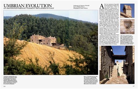 UMBRIAN EVOLUTION | Architectural Digest | OCTOBER 1996