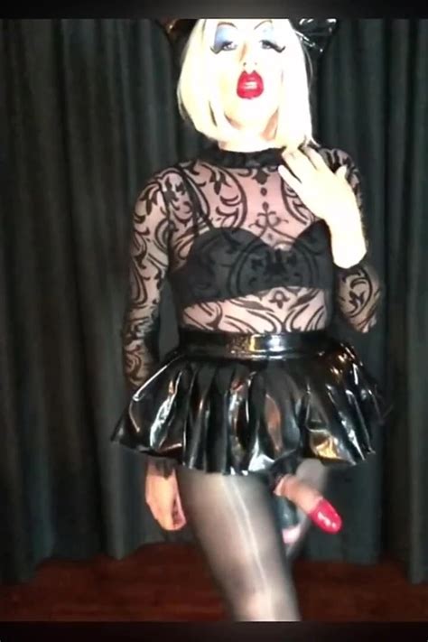 Kara Fetishdoll In Shiny Black Fetish Outfit Shemale Masturbation Porn By FapHouse XHamster