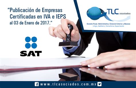 Empresas Certificadas En Materia De Iva Y Ieps Material Colecci N