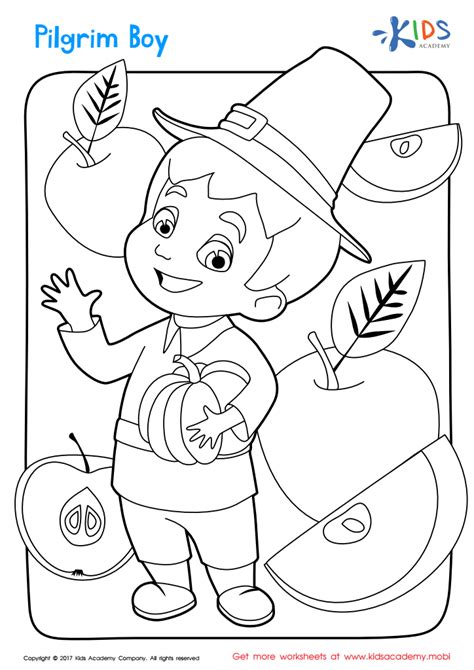 Pilgrims And Native Americans Coloring Pages