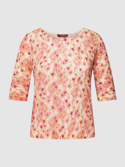 Max Mara Studio Gebreid Shirt Met All Over Motief Model Minosse In