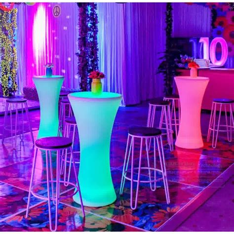 Molifurn Led Cocktail Tables Decoration For Events Parties And More