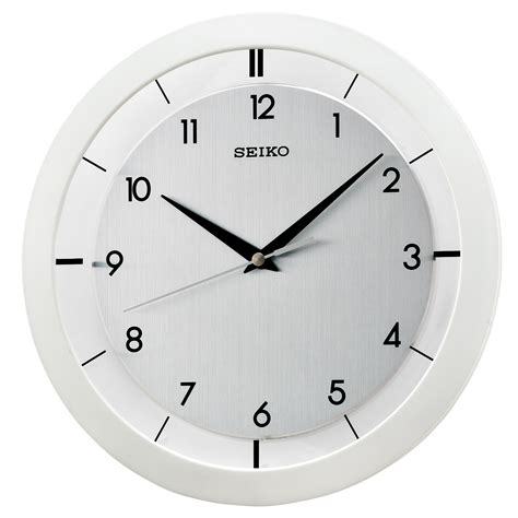 Seiko Silver Dial Quiet Sweep Wall Clock Qxa520wlh