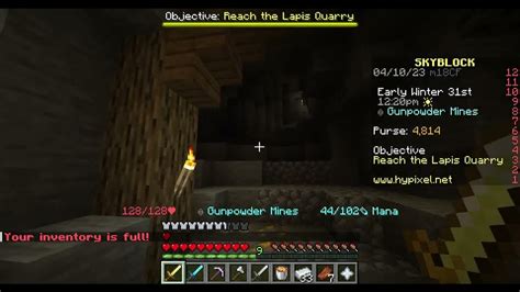 Hypixel skyblock quest guide EP 19 Travel to the Lapis Quarry - YouTube
