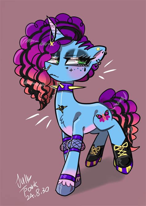 Safe Artist Jully Park Misty Brightdawn Pony Unicorn G