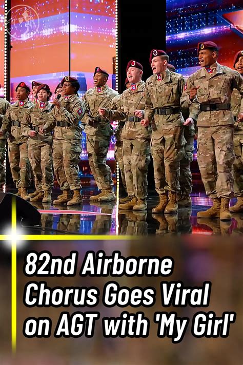 82nd Airborne Chorus Goes Viral On Agt With ‘my Girl Wwjd