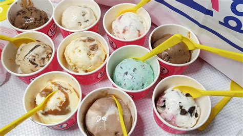 10 Flavours Baskin Robbins Ice Cream 🍨 Youtube