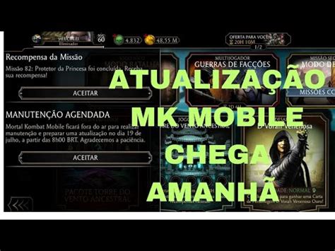 ATUALIZAÇÃO DO MK MOBILE AMANHÃ YouTube