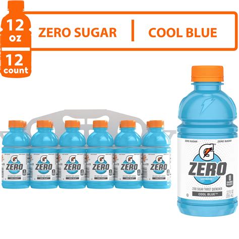 Gatorade Zero Sugar Thirst Quencher Cool Blue Sports Drinks Fl Oz