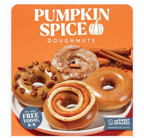 Krispy Kreme Is Releasing New Pumpkin Spice Donuts And You Can Get One For Free Disney By Mark