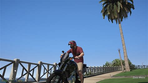 Flip Up Motorcycle Helmet For Michael Textures Mod Gta5