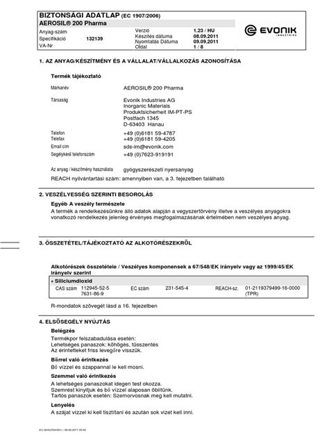 AEROSIL 200 Pharma | PDF