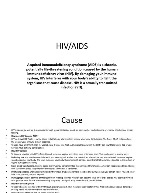 Hivaids Pdf Hivaids Sexually Transmitted Infection