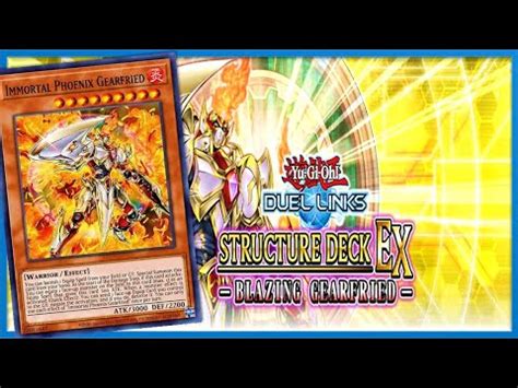 Yu Gi Oh Duel Links Gameplay Blazing Gearfried Structure Deck