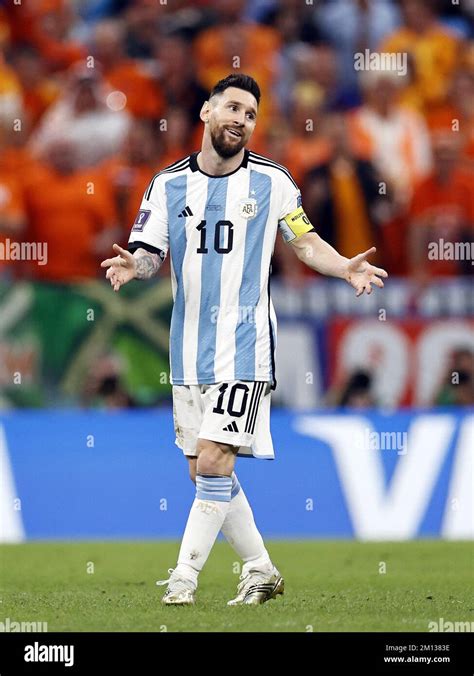 Al Daayen Qatar 09th Dec 2022 AL DAAYEN Lionel Messi Of Argentina