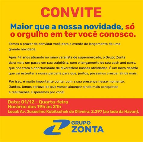 Grupo Zonta Investe R Milh Es Na Primeira Unidade Do Gigante