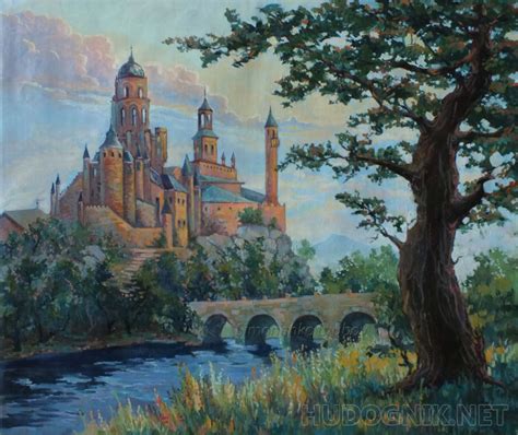 Картина Красный замок. Размеры: 60x50, Год: 2021, Цена: 16000 рублей ...