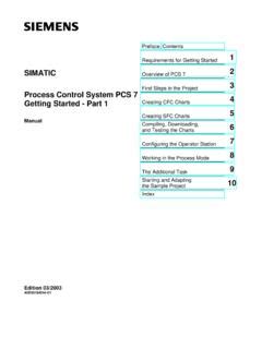 Simatic Process Control System Pcs Getting Started Part