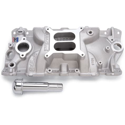 Edelbrock 2703 Performer Eps Intake Manifold For Sbc With Oil Fill