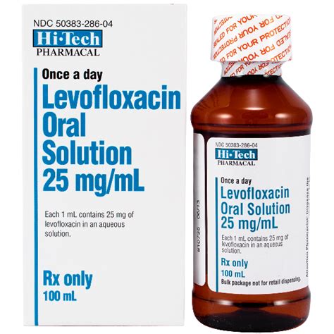 Levofloxacin Oral Solution 25mgml 100ml