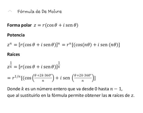 Teorema De Moivre Ejemplos Pares