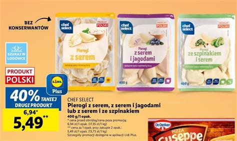 Pierogi Z Serem Chef Select Cena Promocje Opinie Sklep Blix