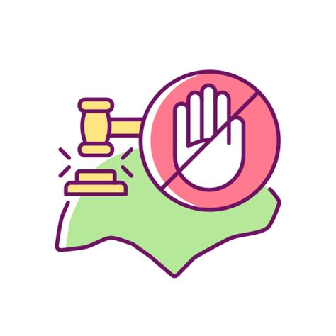 Prohibition Generic Thin Outline Color Icon