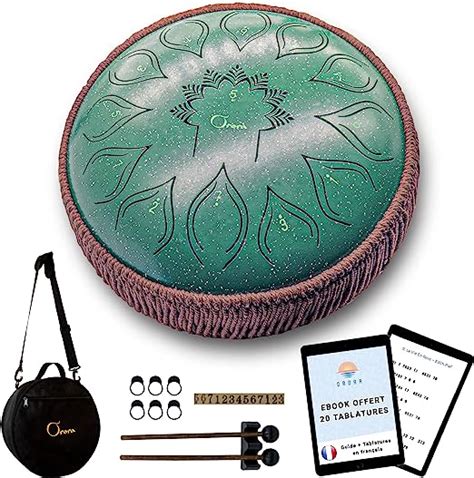 Orora Handpan Steel Tongue Drum 12 Pouces 13 Notes Instrument De