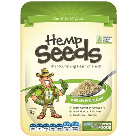 Buy Hemp Foods Organic Hemp Seeds 1kg Online Sunnybrook