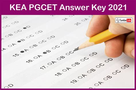 Kea Pgcet Answer Key 2021 {release Soon} Download Now