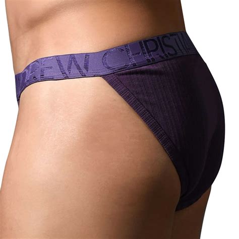 Andrew Christian Almost Naked Deluxe Rib Briefs Purple Inderwear