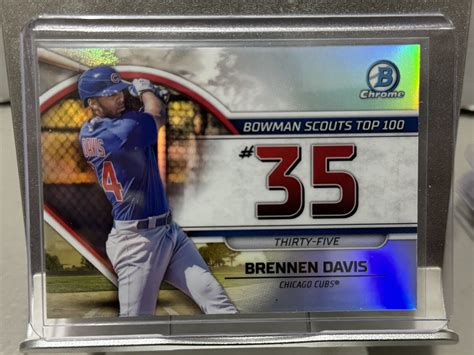 2023 Bowman Chrome BTP 35 Brennan Davis Scouts Top 100 EBay