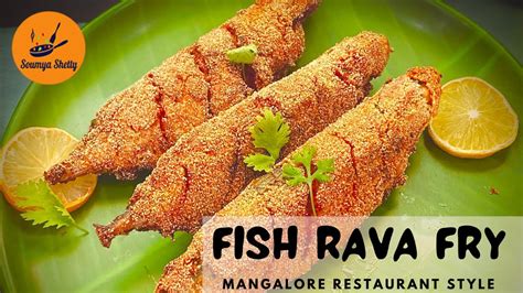 Fish Rava Fry Mangalore Hotel Style Mackerel Bangda Bangude Rava