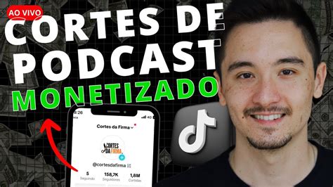 Como Fazer CANAL DE CORTES De PODCAST No TIKTOK Para Monetizar YouTube