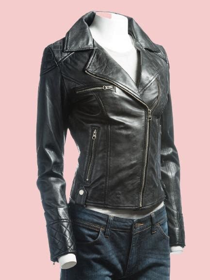 Fitted Leather Jacket Womens Airborne Jacket