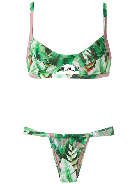 Shop Amir Slama Green Bikini Bottoms Products Editorialist