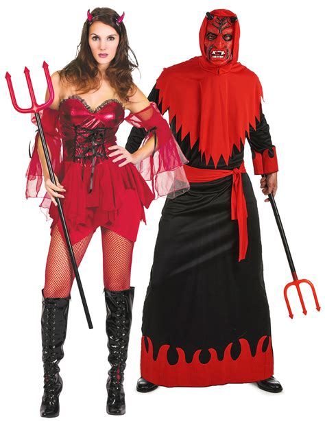 Sexy Duivel En Duivelin Koppelkostuum Op Halloween Voor Volwassenen