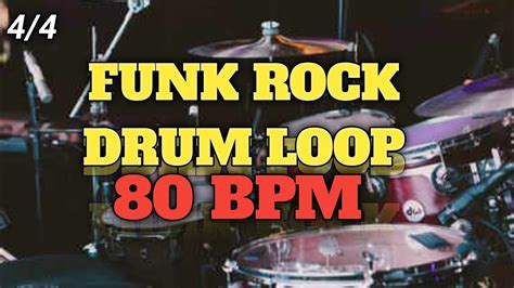 Funk Rock Drum Loop 80 Bpm YouTube