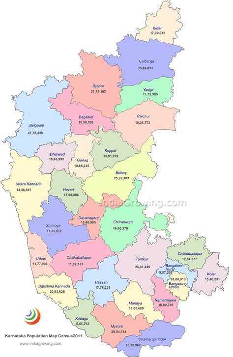 Political Map Of Karnataka City Map Of Karnataka Karnataka India ...