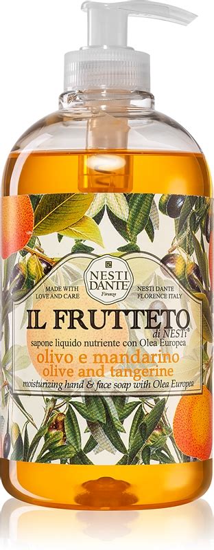 nesti dante il frutteto olive  tangerine hand soap notinocouk