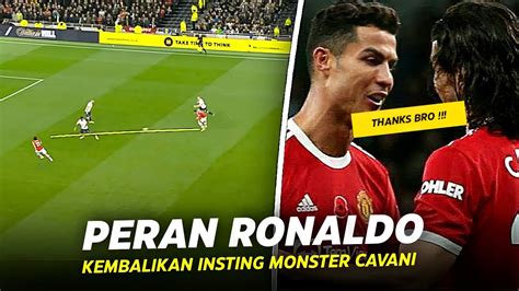 Saling Menghormati Di Lapangan Lihatlah Cara Ronaldo Membuat Cavani