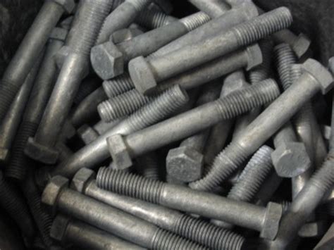 HOT DIPPED GALVANIZED STEEL HEX HEAD MACHINE BOLT A X HDG EBay