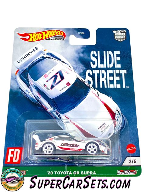 Toyota Gr Supra Hot Wheels Premium Slide Street Etsy