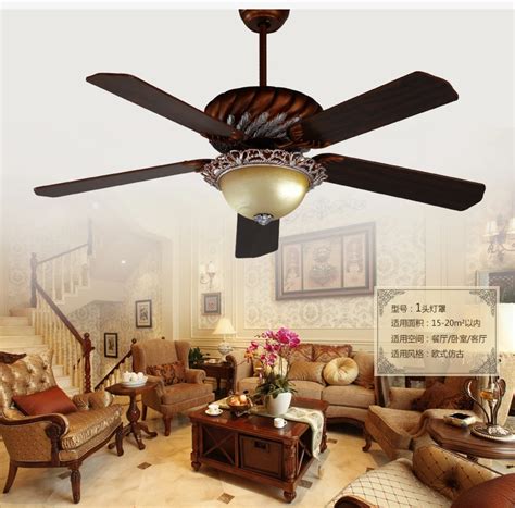 52inch ceiling lights fan European antique ceiling fans American ...