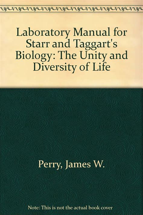 Amazon Laboratory Manual For Starr And Taggart S Biology The Unity